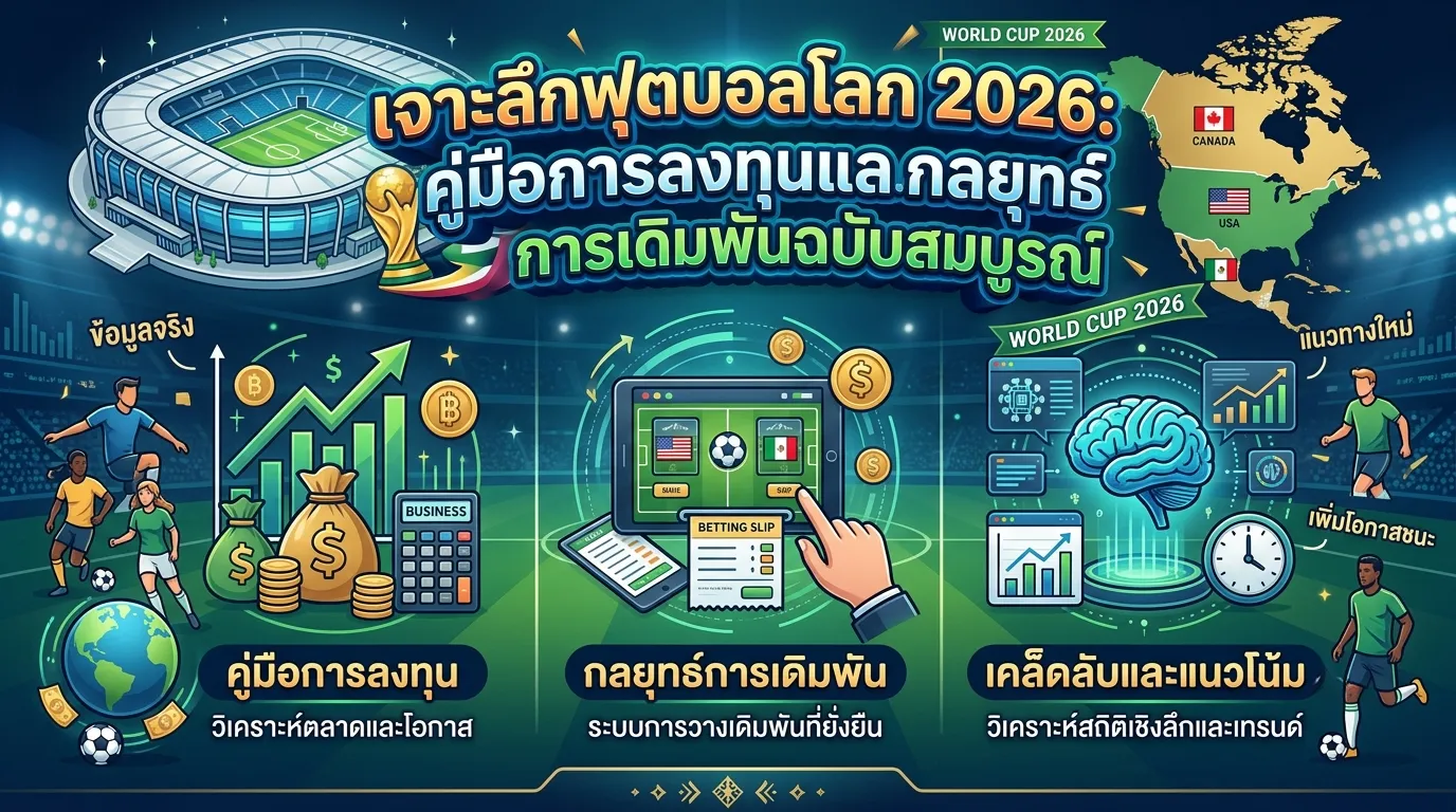 เจาะลึกฟุตบอลโลก 2026: คู่มือการลงทุนและกลยุทธ์การเดิมพันฉบับสมบูรณ์